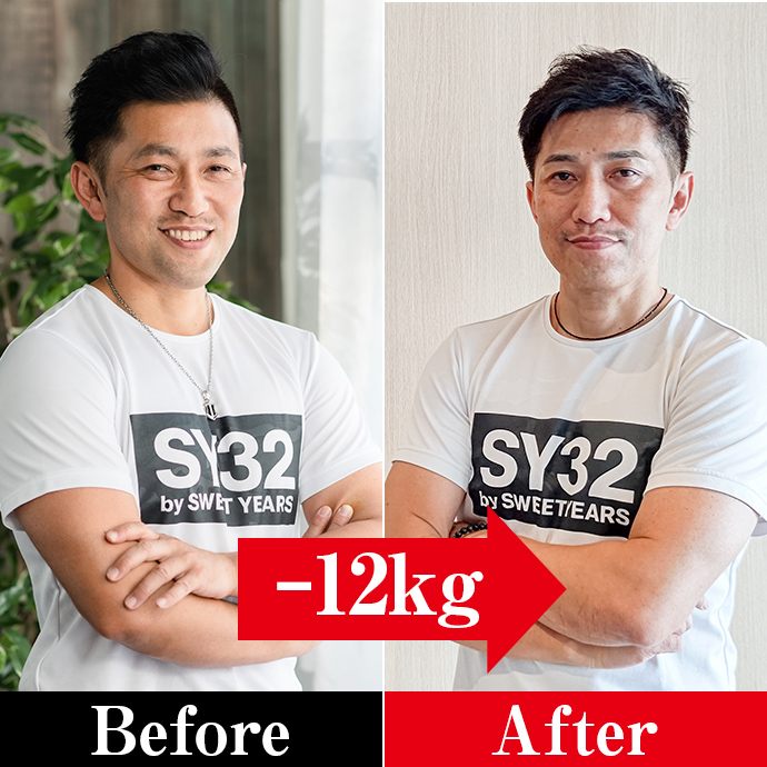 Before→After（-12kg）
